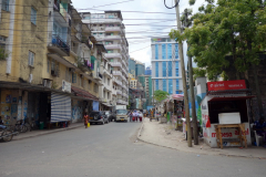 Gatuscen i centrala Dar es-Salaam.