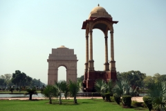 Canopy med India Gate i bakgrunden, Delhi.