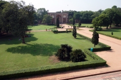 West Gate sedd från Humajuns grav, Delhi.