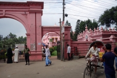 Entrén till Ahsan Manzil (rosa palatset), Dhaka.