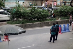 Police checkpoint, Gulshan North Ave, Gulshan 2, Dhaka.