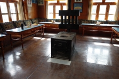 Det kommunala utrymmet på Snow Lion Lodge, Dingboche.