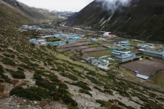 Utsikt över den nordöstra delen av Dingboche.