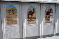 Målningar längs the Corniche, Doha.