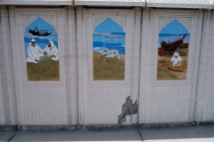 Målningar längs the Corniche, Doha.