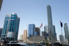 Skyskrapor i stadsdelen West Bay, Doha.