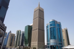 Skyskrapor i stadsdelen West Bay, Doha.