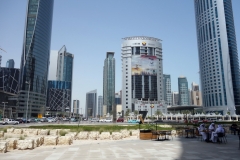 Skyskrapor i stadsdelen West Bay, Doha.