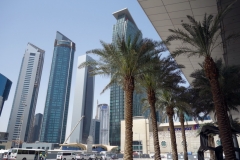 Skyskrapor i stadsdelen West Bay, Doha.