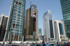 Skyskrapor i stadsdelen West Bay, Doha.