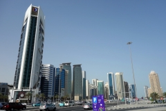 Skyskrapor i stadsdelen West Bay, Doha.