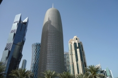 Skyskrapor i stadsdelen West Bay, Doha.