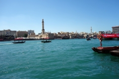 Dubai Creek från Deira Old Souq Station, Deira, Dubai.