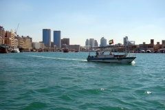 Dubai Creek från Deira Old Souq Station, Deira, Dubai.