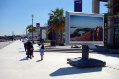 Promenade vid Al Seef Marina, Bur Dubai, Dubai.