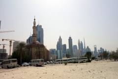 Området mellan Jumeirah Mosque och stadsdelen Trade Centre är som en enda stor byggarbetsplats, Dubai.