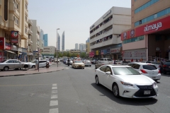 Gatuscen i stadsdelen Al Bada'a, Dubai.