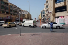 Gatuscen i stadsdelen Al Bada'a, Dubai.