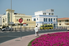 Gatuscen i stadsdelen Al Bada'a, Dubai.