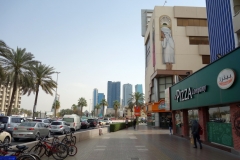 Gatuscen i stadsdelen Al Bada'a, Dubai.