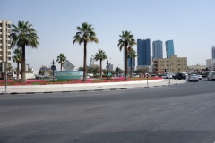 Rondellen mellan de fyra stadsdelarna Al Bada'a, Al Hudaiba, Al Jaffiliya och Satwa, Dubai.