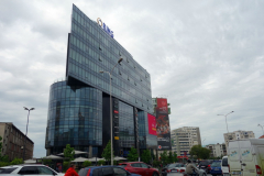 Arkitekturen vid Zogu I Zi Roundabout, Tirana.