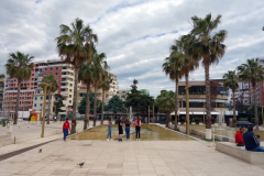 Huvudtorget i Durrës.