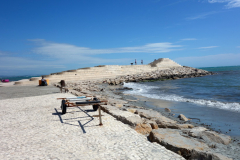 Stranden i centrala Durrës.