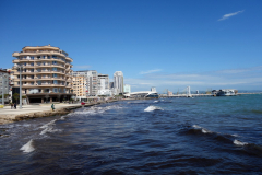 Strandscen i centrala Durrës.