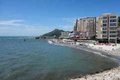 Strandscen i centrala Durrës.