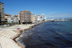 Strandscen i centrala Durrës.