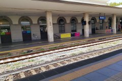 Tågstationen i Rimini.