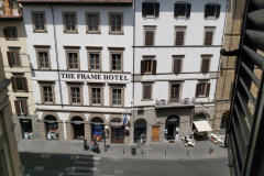 Utsikten från hotellrummet i Florens.