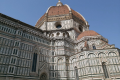 Del av den enorma katedralen Santa Maria del Fiore (Il Duomo), Florens.
