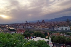 Solnedgång från Piazzale Michelangelo, Florens.