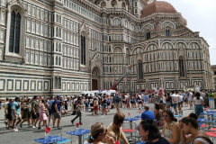 Del av Santa Maria del Fiore (Il Duomo), Piazza di San Giovanni, Florens.