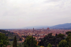 Utsikten över Florens från Basilica di San Miniato (Abbazia di San Miniato al Monte).