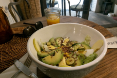 Glutenfri lunch på en mysig restaurang i Oltrarno, Florens.