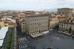 Utsikten från tornet på Palazzo Vecchio (stadshuset), Florens.