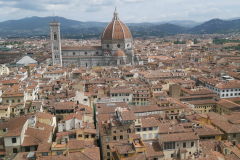 Utsikten från tornet på Palazzo Vecchio (stadshuset), Florens.