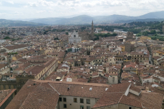 Utsikten från tornet på Palazzo Vecchio (stadshuset), Florens.