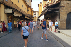 På bron Ponte Vecchio, Florens.