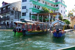 Piren för båtar till San Miguel, Isla de Flores.