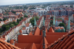 Utsikten från kyrktornet, Mariakyrkan, Gdańsk.
