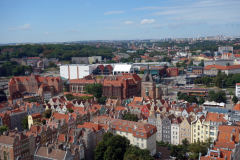 Utsikten från kyrktornet, Mariakyrkan, Gdańsk.