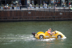 Båttaxi i centrala Gdańsk.