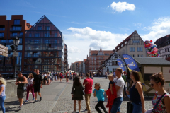 Green Bridge, gamla stan, Gdańsk.