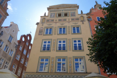 Fasad vid Długi Targ-torget, gamla stan, Gdańsk.