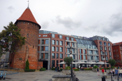 Swan Tower, gamla stan, Gdańsk.