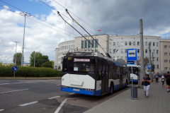 Trådbuss i centrala Gdynia.